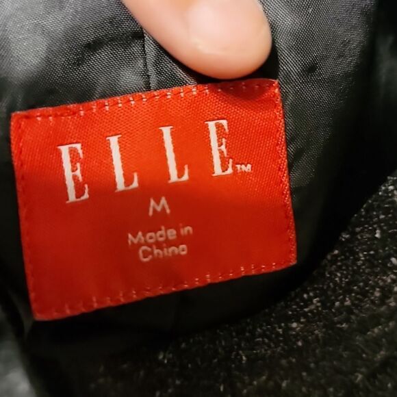 Elle Designer Tweed Jacket Size M In EUC - Picture 7 of 10